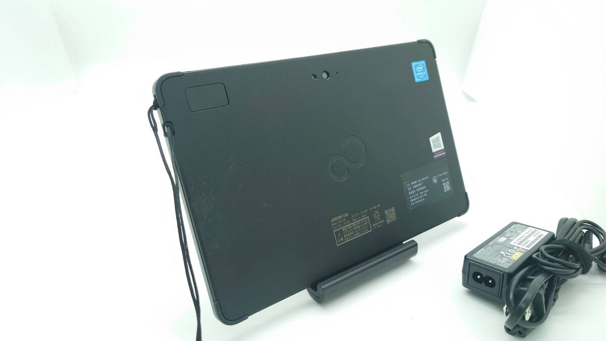 富士通 タブレットARROWS Tab Q508/SE 10.1型 Atom x5-Z8550 1.44GHz 4GB SSD64GB windows10 カメラ wi-fi タッチパネル ACアダプタ 動作品_画像2