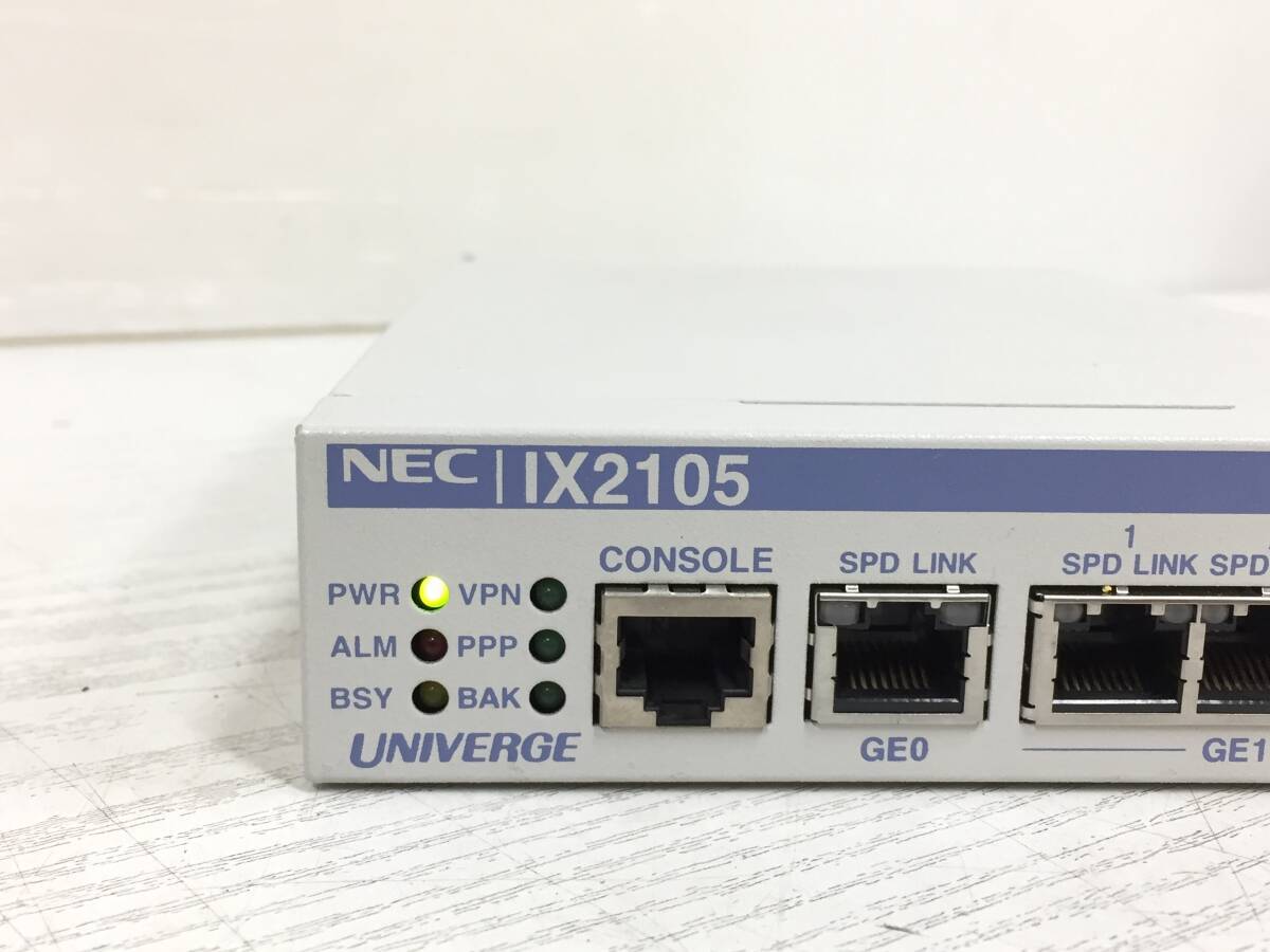 ◇【10台セット】NEC UNIVERGE IX2105 VPN対応 高速アクセスルーター ケーブル付属 動作品の画像3