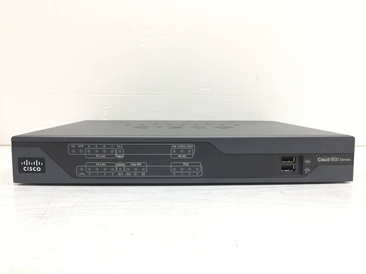 〇Cisco シスコ CISCO892J-K9 V02 サービス統合型ルーター ACアダプター付属 動作品の画像2