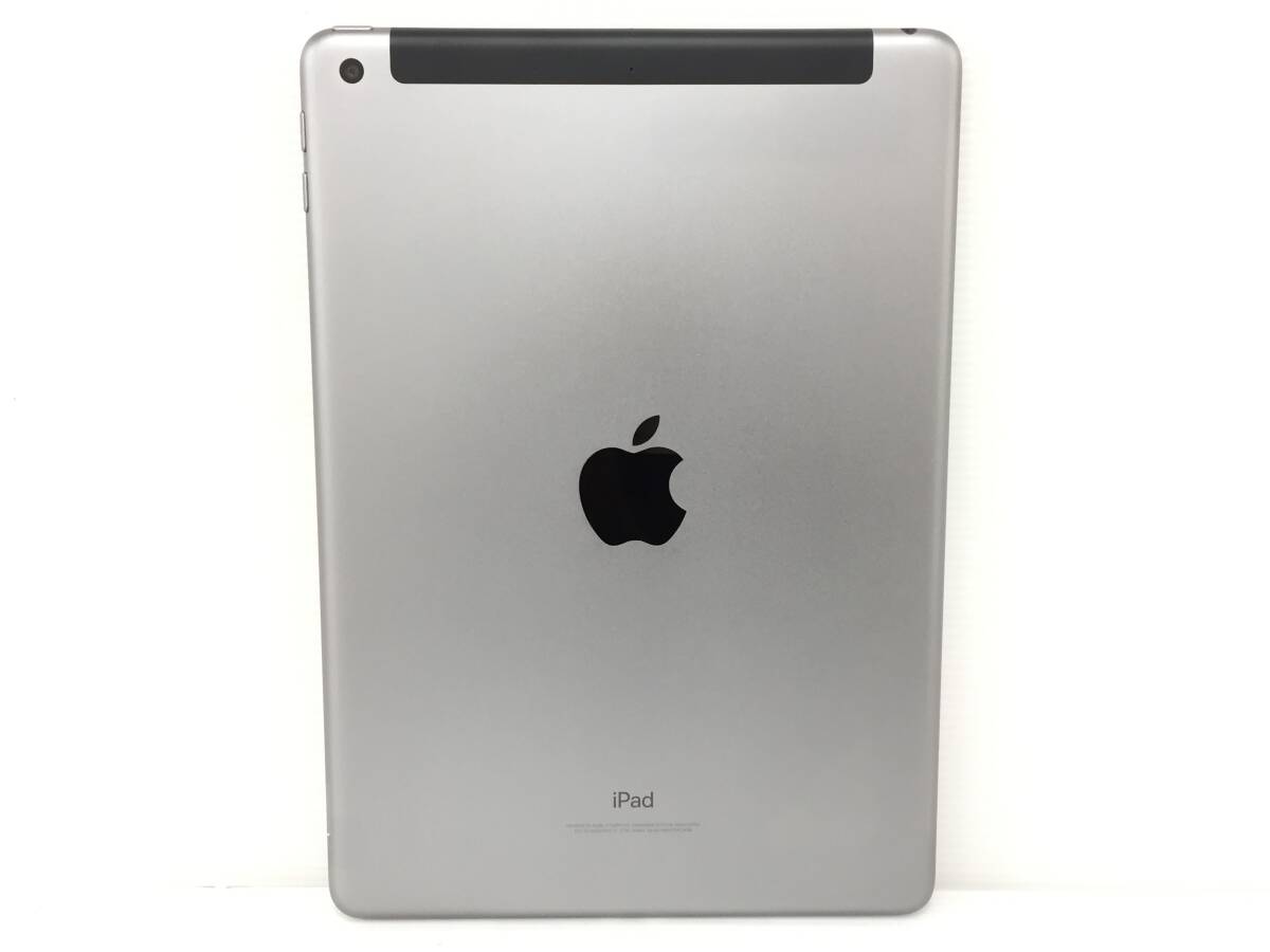〇【良品】au iPad 第6世代 Wi-Fi＋Cellularモデル 32GB A1954(MR6N2J/A) スペースグレイ 〇判定 動作品の画像6