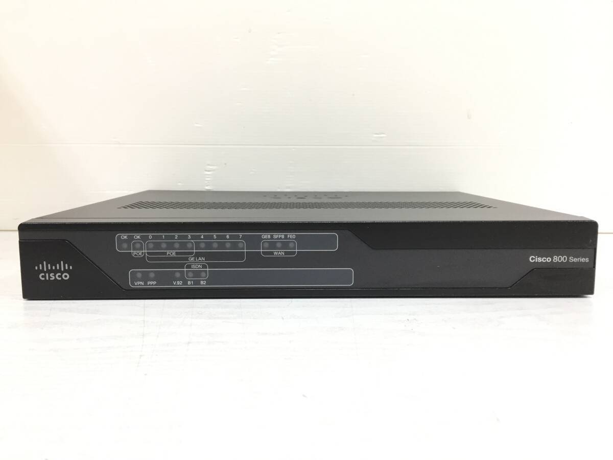 〇 Cisco シスコ 800 シリーズ C891FJ-K9 サービス統合型ルーター ACアダプター付属 動作品の画像2