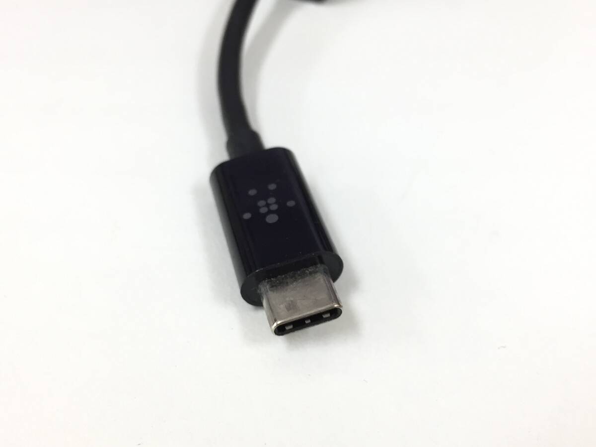 〇belkin USB-C to Ethernet Adapter イーサネットアダプター F2CU040 動作品_画像3