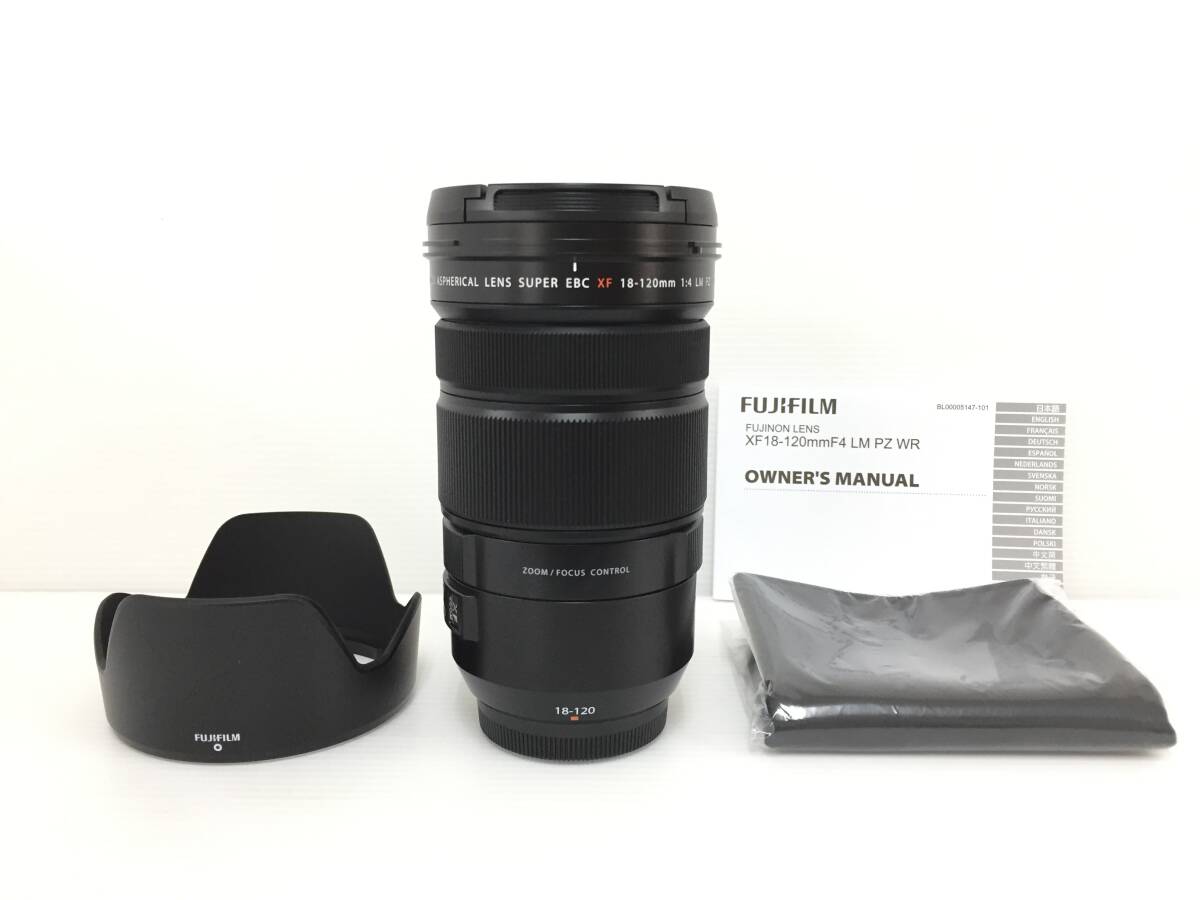 〇【リファービッシュ品・超美品】FUJIFILM 富士フイルム フジノンレンズ XF18-120mmF4 LM PZ WR ズームレンズ 動作品の画像1