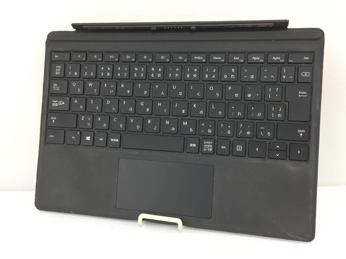 〇Microsoft Surface Pro 純正キーボード タイプカバー Model:1725 ブラック 動作品_画像1