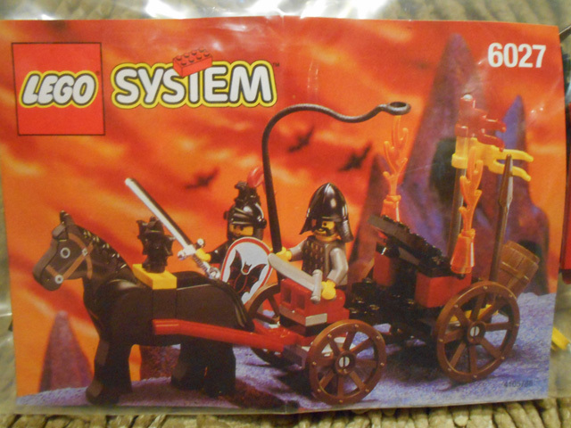 LEGO 6027 コウモリ軍団の馬車 Bat Lord's Catapult 廃盤品 箱なし未組立ての画像1