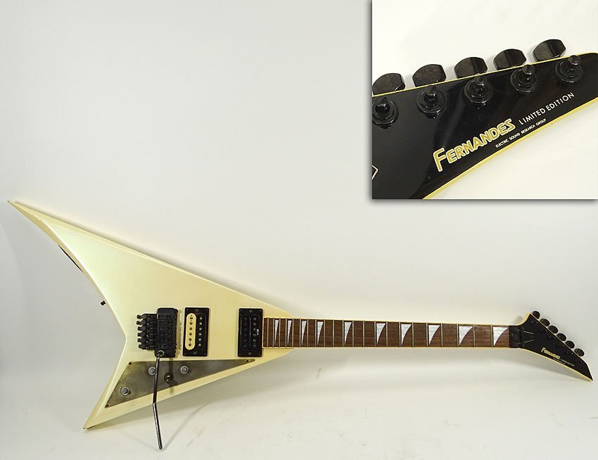 緑屋Re■ フェルナンデス フライングV ランディV スルーネック Fernandes Limited Edition エレキギター h/hg/4-276/27-1#ヤマト200の画像1