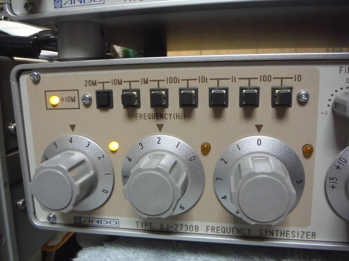 ANDO/安藤 伝送特性測定装置  信号発信機 レベルメーター ２台セットの画像5