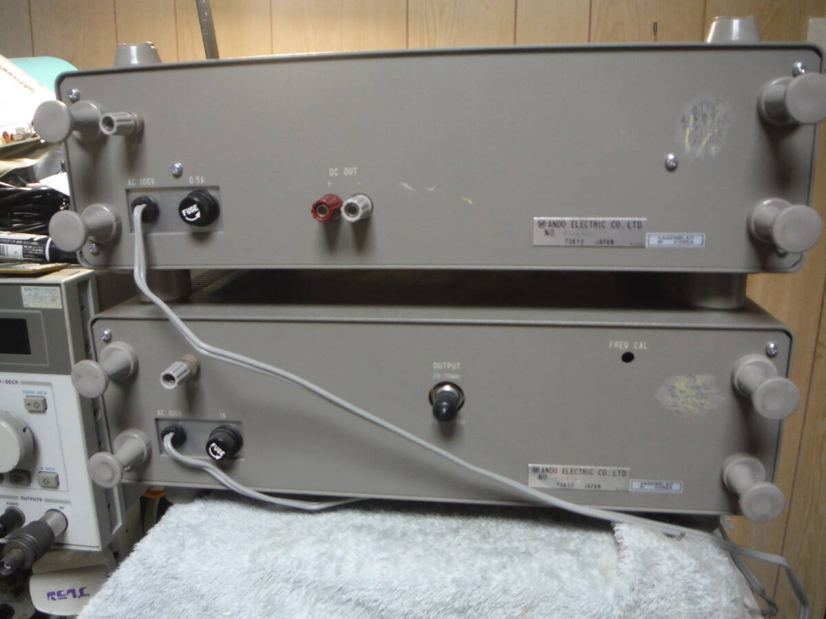 ANDO/安藤 伝送特性測定装置  信号発信機 レベルメーター ２台セットの画像8