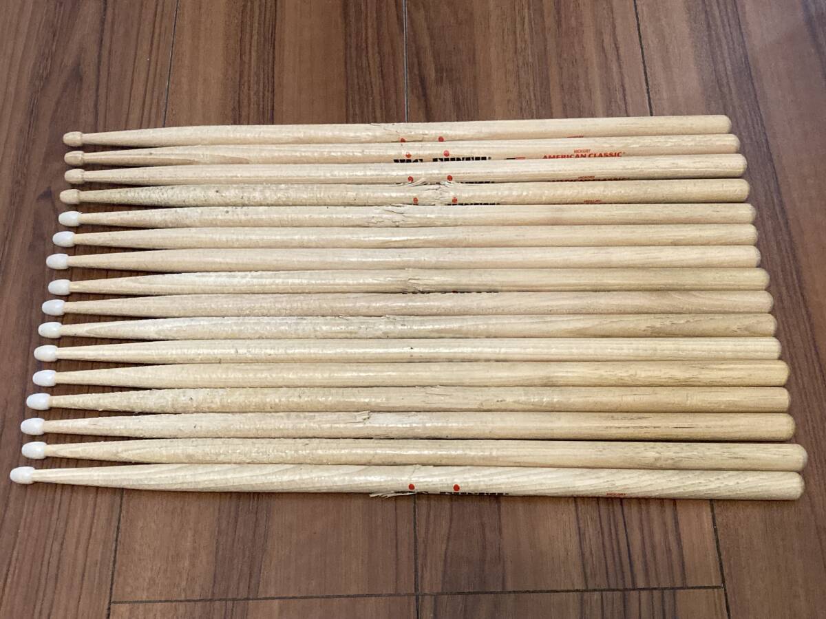  free shipping! Bick fur s5AN & 5A total 16 pcs set VIC FIRTH secondhand goods drum stick 