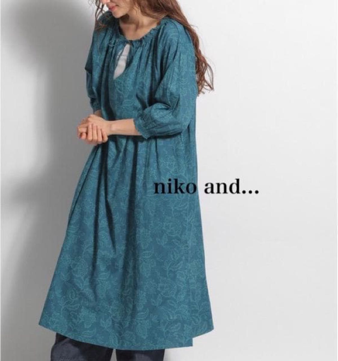 新品　niko and... ★ゆったりパフスリーブワンピース