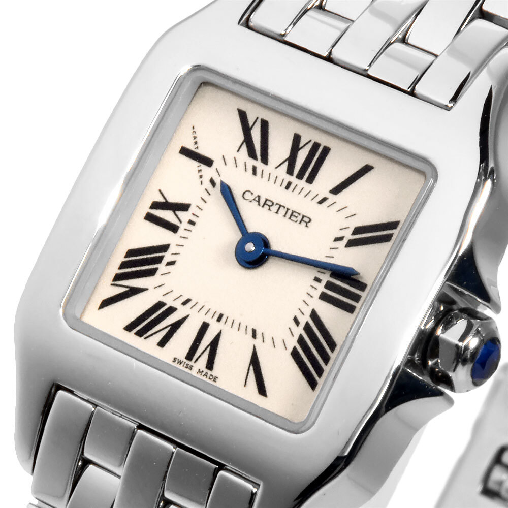  Cartier Cartier sun tosdumowazeruSM wristwatch quartz ivory face SS lady's 