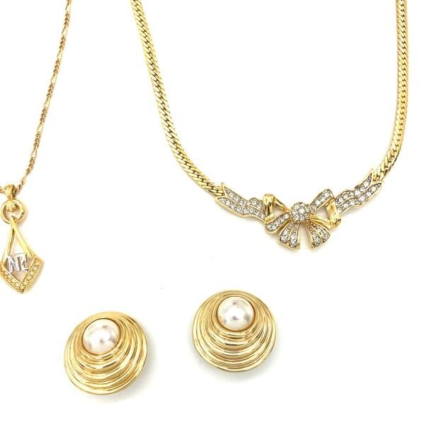 ニナリッチ NINA RICCI ゴールド金具 5点 セット まとめ ネックレス イヤリング ヴィンテージ アクセサリー_画像4