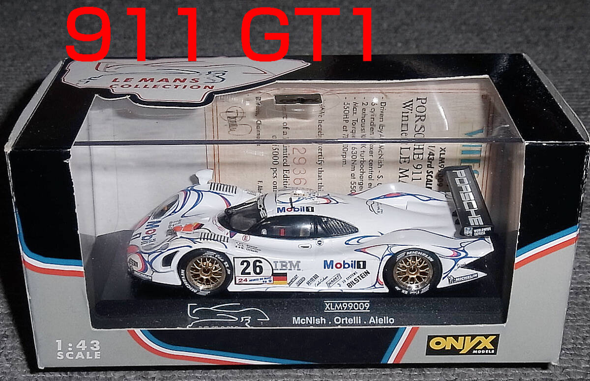 ONYX 1/43 ポルシェ 911 GT1 ルマン24 1998 優勝 26号 PORSCHE マクニッシュ アイエロ ルマン Du Mans WIN_画像1