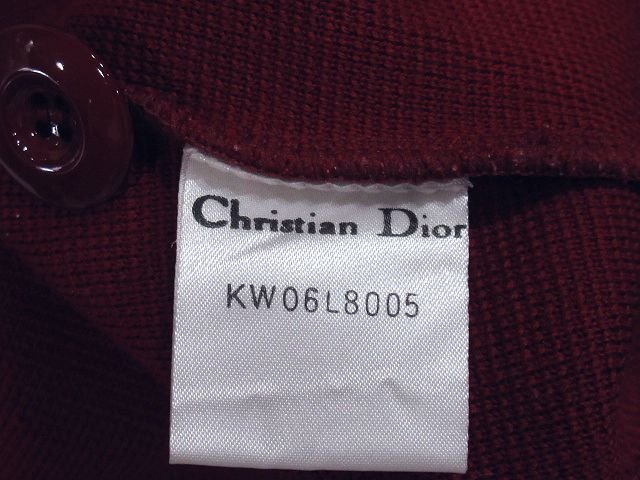 * очень красивый товар *Christian Dior Dior *biju-/ стразы оборудование орнамент * длинный * кардиган * размер L* вязаный * жакет * изменение кнопка имеется 
