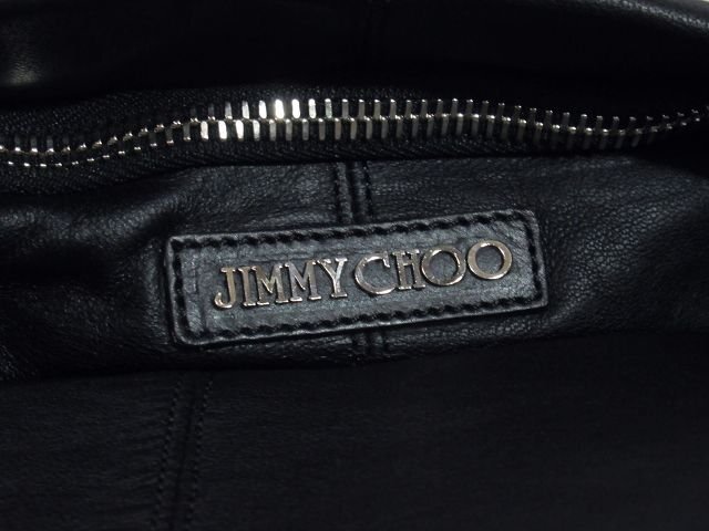 ◆超美品◆JIMMY CHOO ジミーチュウ*本革*バイカーチェーン*ショルダーバッグ*A4/斜め掛け可*メッセンジャー*メンズ*購入証明書*イタリア製_画像8