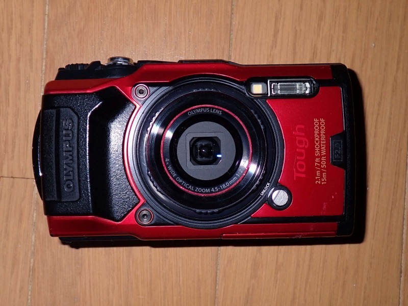 [ Junk ]OLYMPUS Olympus TOUGH TG-6 red zoom lever damage 