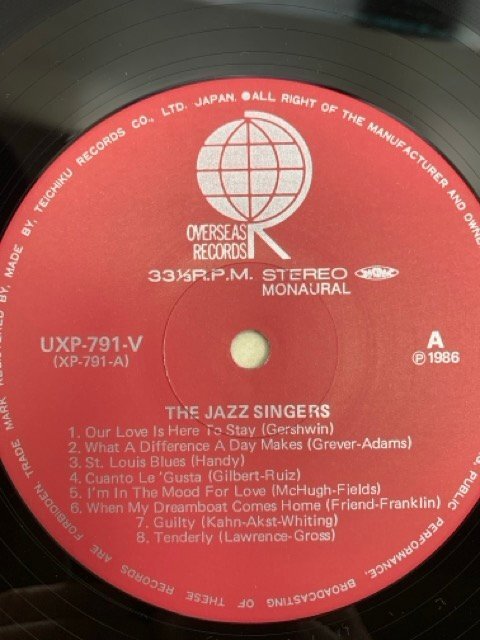 中古LP THE JAZZ SINGERS ジャズ・ボーカル・ベスト・コレクション UXP-791-V  CIE1828の画像9