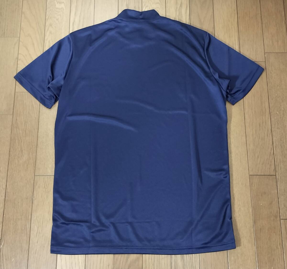 新品　ミズノ　ゴルフ　半袖　モックネックシャツ　Ｅ2JAA08514　紺　メンズL_画像5