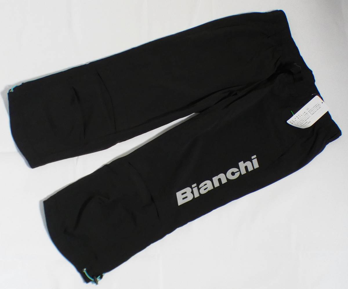 (物19) 定価10,780円 ビアンキ Bianchi 薄手 7分丈パンツ ドライストレッチパンツ JP191S1604 黒 メンズLの画像1