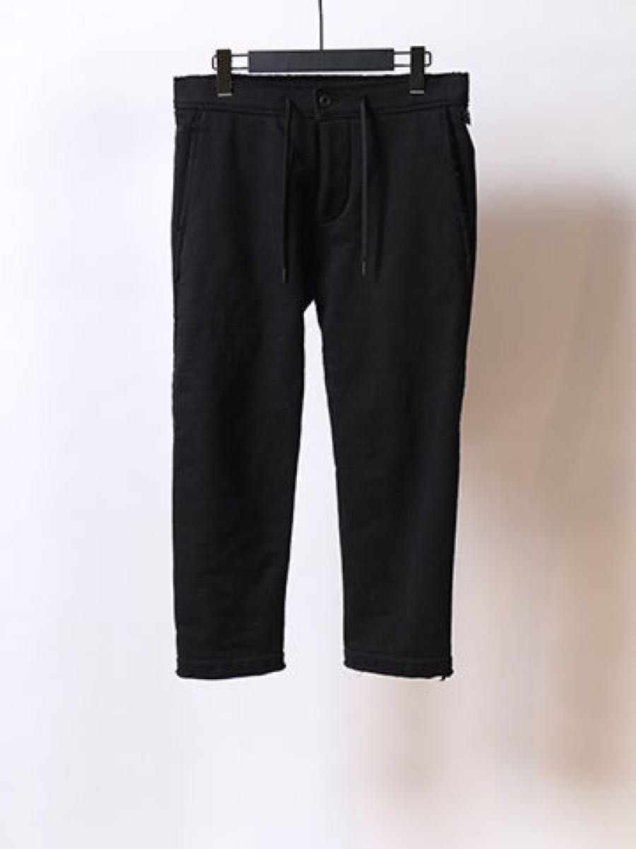 【美品】wjk ONI urake series 3/4 pants ブラック ジャージ スウェット クロップドパンツ