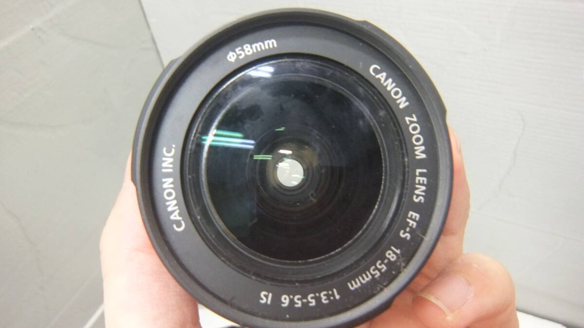 1229 CANON EOS X2 KISS デジタル レンズセット(EF-S 18-55mm 1:3.5-5.6）充電池付き_画像3
