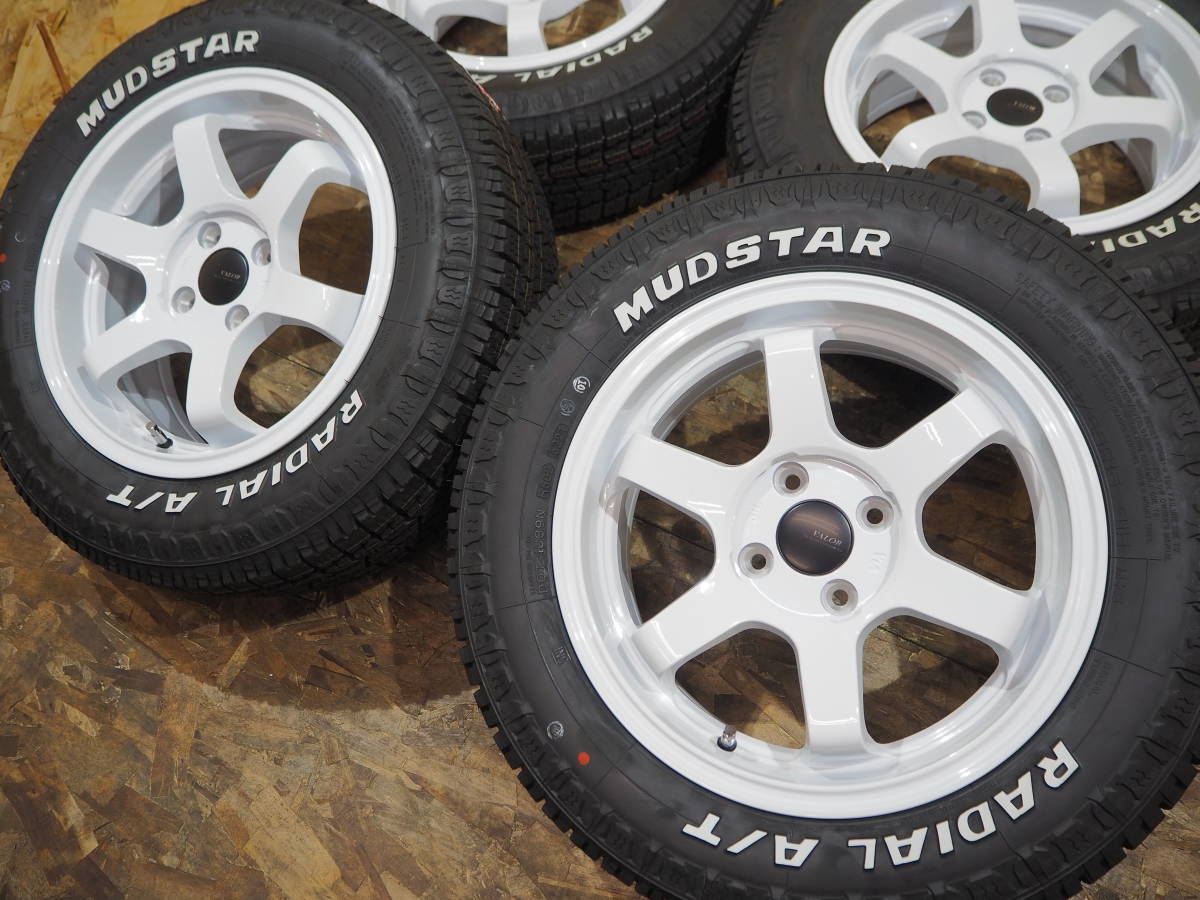 ★マッドスターAT★195/65R15 6.5J+38 4H100 新品 ホワイトレター ブロック 人気 逆ゾリ 1台分 ROCKY RAIZE SUCCEED PROBOX FIT CROSSTAR_画像4