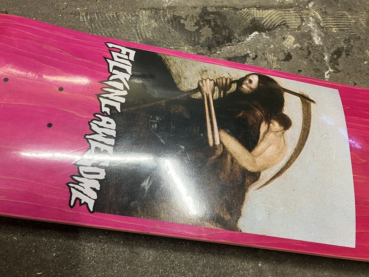 FuckingAwesome スケートボード デッキ デッキテープ付き スケボー ファッキンオウセム Supreme ステッカー付き 新品未使用 Skateboard の画像5