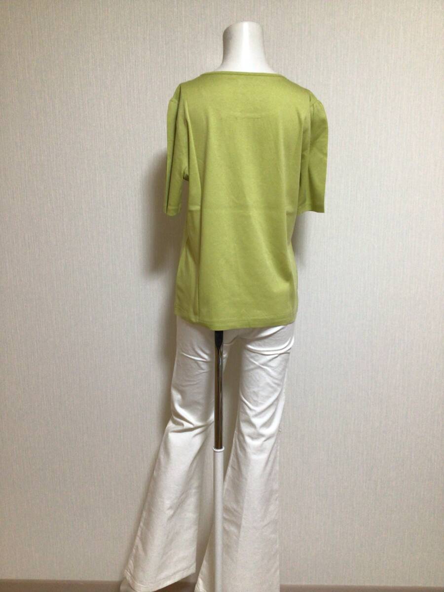 qvc054／COTTON FACTORY（コットンファクトリー）オーガニックラグジックボックスタック半袖プルオーバー／ペールイエロー／40／C10065-ogの画像4