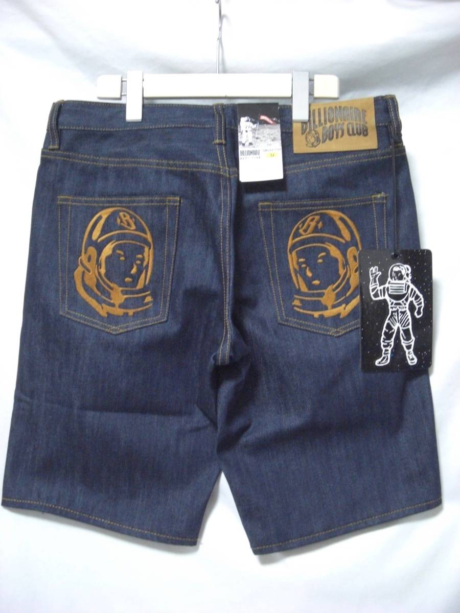  new goods DS BILLIONAIRE BOYS CLUB BBC Billionaire Boys Club SMART CUT Denim short pants W32 (J-6-8)