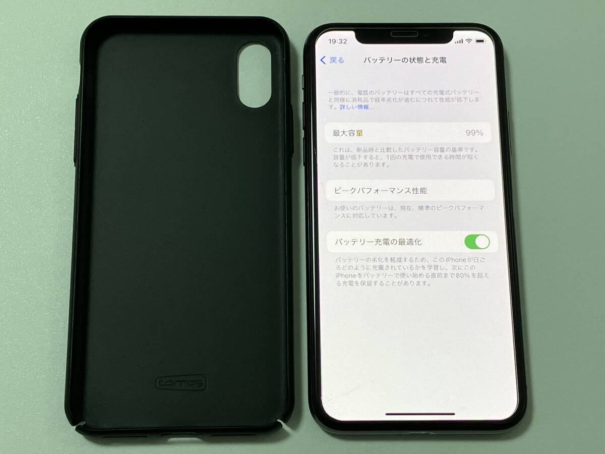 SIMフリー iPhoneX 256GB Space Gray シムフリー アイフォンX スペースグレイ 黒 docomo au softbank SIMロックなし A1902 MQC12J/A 99％の画像9