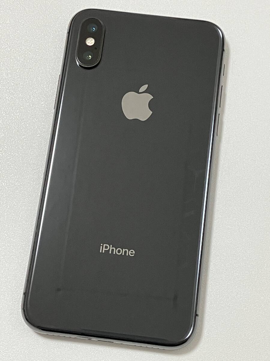 SIMフリー iPhoneX 256GB Space Gray シムフリー アイフォンX スペースグレイ 黒 docomo au softbank 本体 SIMロックなし A1902 MQC12J/Aの画像3