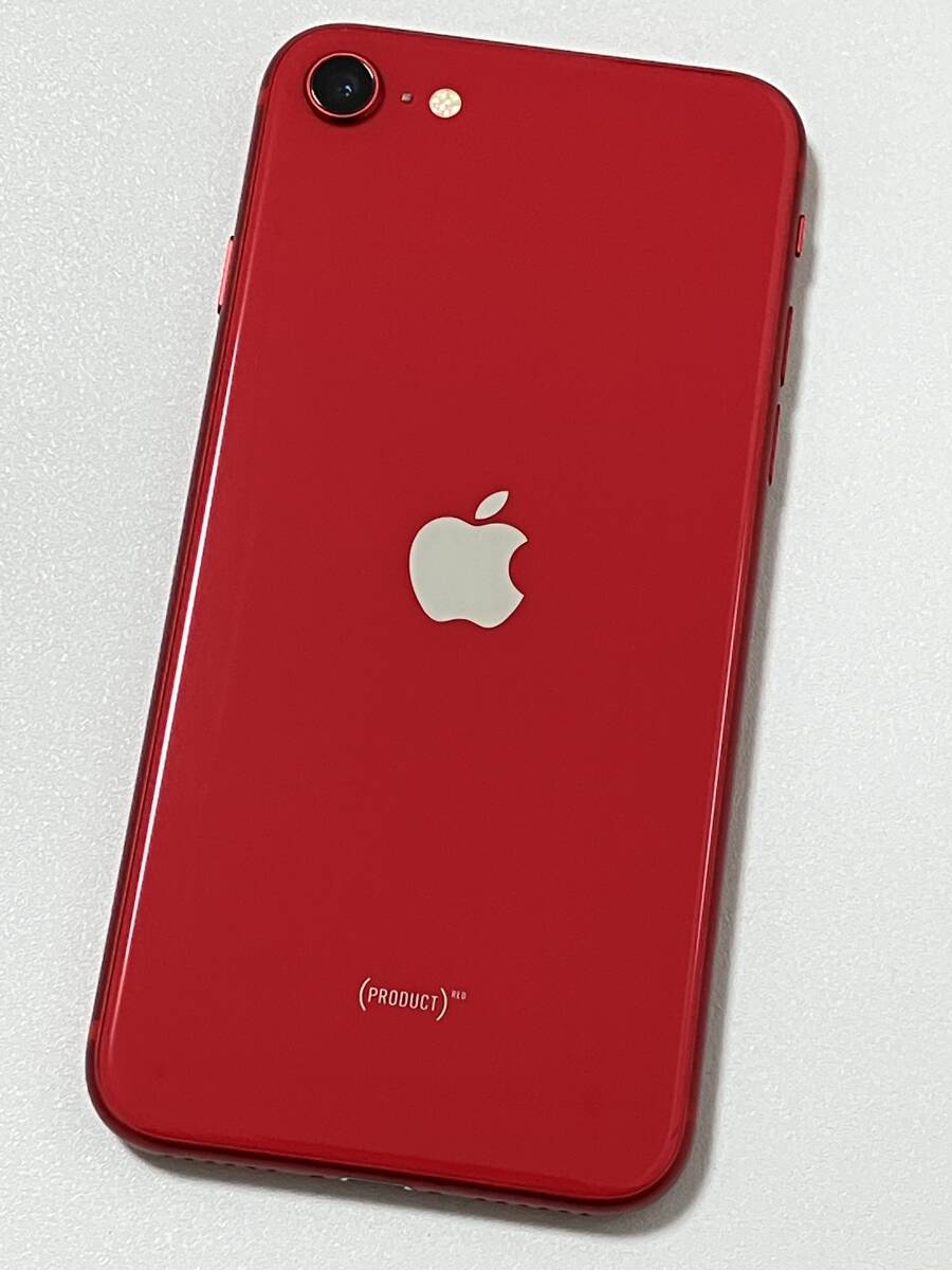 SIMフリー iPhoneSE2 64GB Product Red シムフリー アイフォンSE 2 第二世代 第2世代 レッド softbank docomo au SIMロックなし A2296 94%_画像3