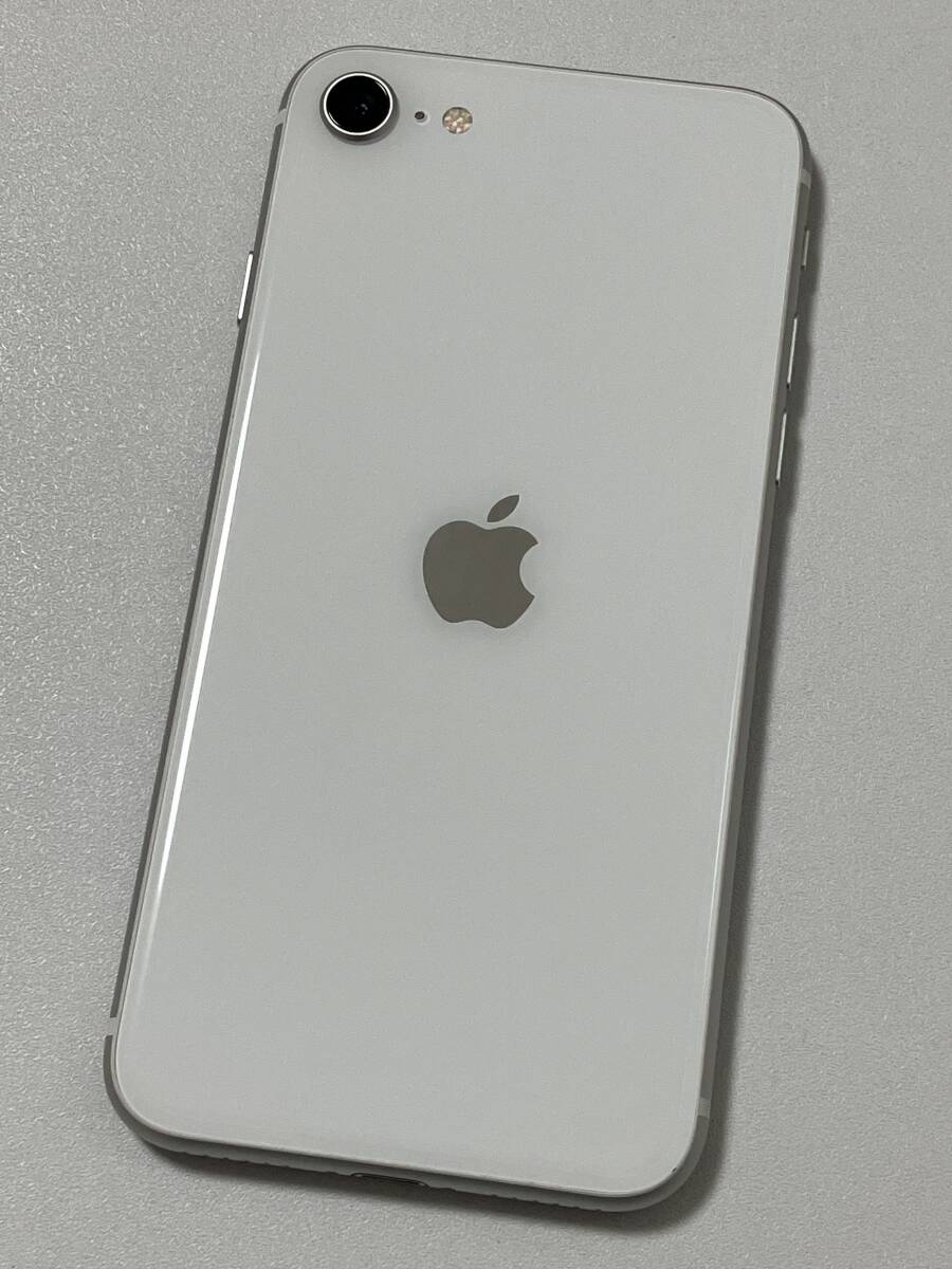 SIMフリー iPhoneSE2 64GB White シムフリー アイフォンSE 2 第二世代 第2世代 ホワイト docomo au softbank UQ SIMロックなし A2296 93%の画像3