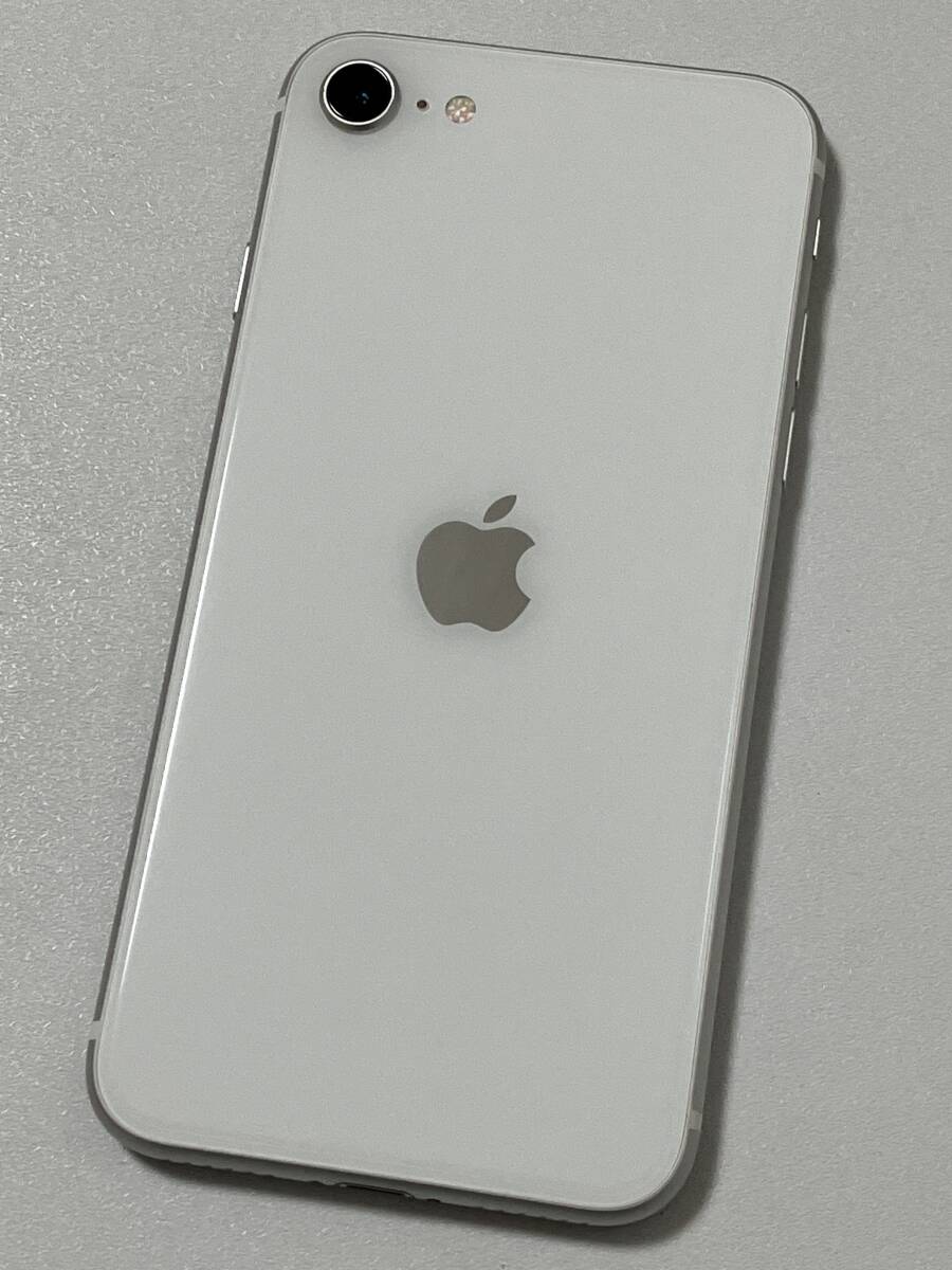 SIMフリー iPhoneSE2 64GB White シムフリー アイフォンSE 2 第二世代 第2世代 ホワイト au UQ softbank docomo SIMロックなし A2296 85%の画像3