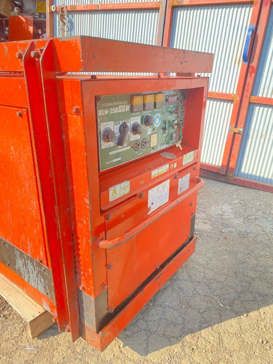 DENYO Denyo SLW-350SSW engine welding generator operation verification ending three-phase 200V / 100V used 