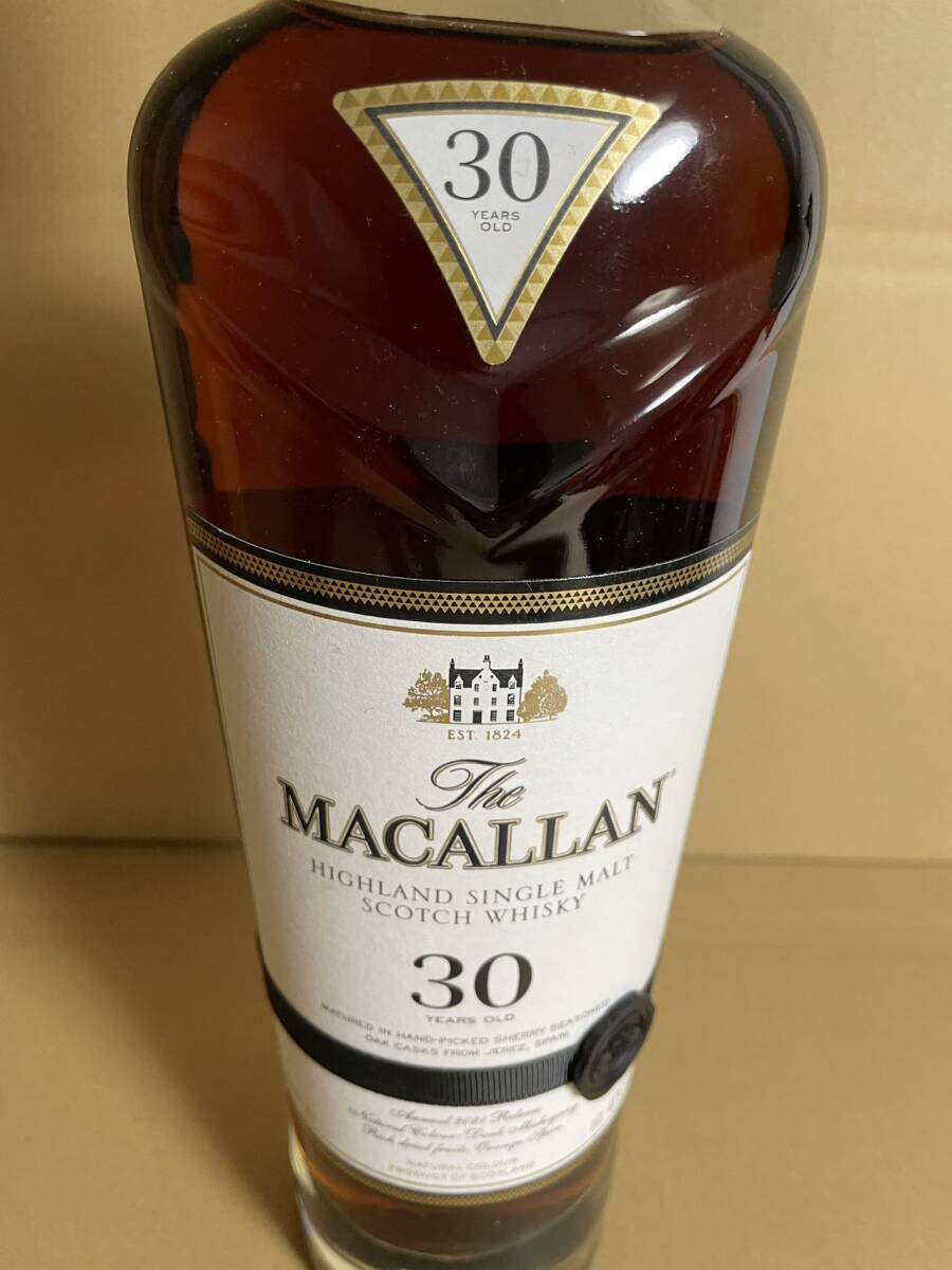 【未開栓】 The MACALLAN マッカラン 30年 シェリー オーク 箱付 スコッチウイスキー 2021 43％ 700mlの画像6