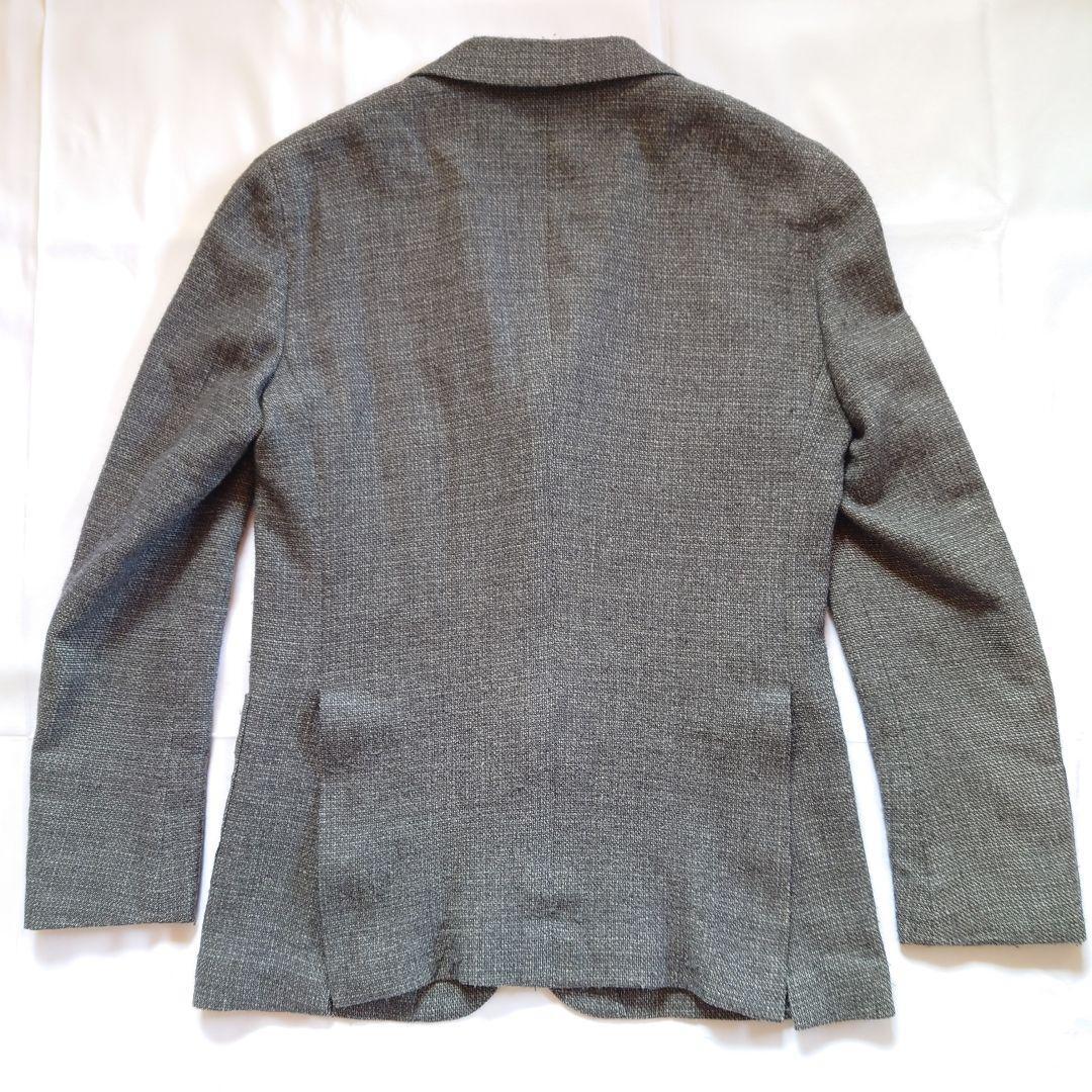 1円～【美品/希少】EDIFICE エディフィス LOROPIANA ロロピアーナ テーラードジャケット TWEED ツイード エクストラファインウール L相当_画像7