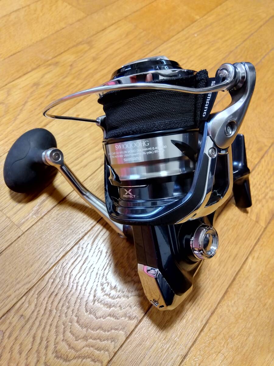 シマノ ツインパワー SW 10000HG 未実釣 小傷あり PE4号付 SHIMANO TWIN POWER 中古の画像6