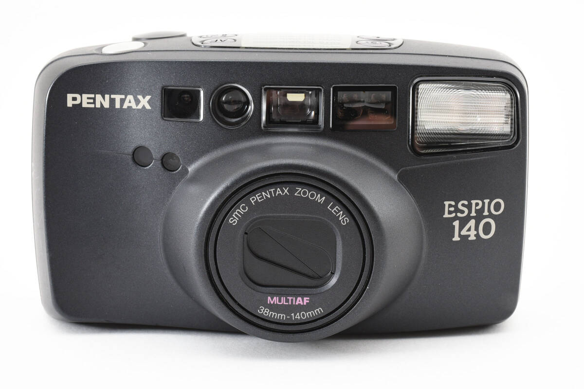 【実用品】PENTAX ESPIO 140 ペンタックス エスピオ Silver 35mm コンパクト フィルム カメラ オールド 動作確認済み_画像1