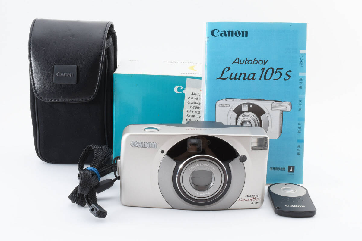[美品/元箱付き] Canon Autoboy Luna 105s キャノン オートボーイ ルナ 35mm フィルム コンパクト カメラ オートフォーカス 動作確認済み_画像1