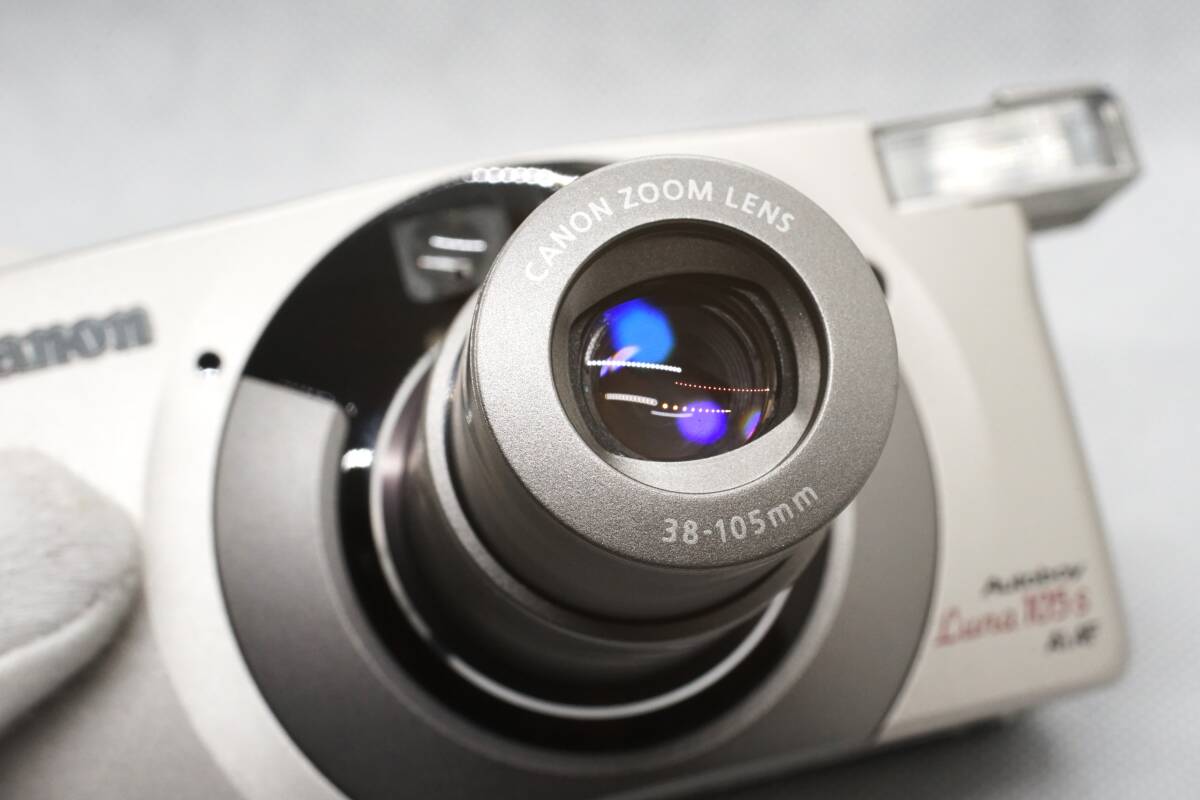 [美品/元箱付き] Canon Autoboy Luna 105s キャノン オートボーイ ルナ 35mm フィルム コンパクト カメラ オートフォーカス 動作確認済み_画像4