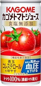 カゴメ トマトジュース 食塩無添加 190g×30本 [機能性表示食品_画像1