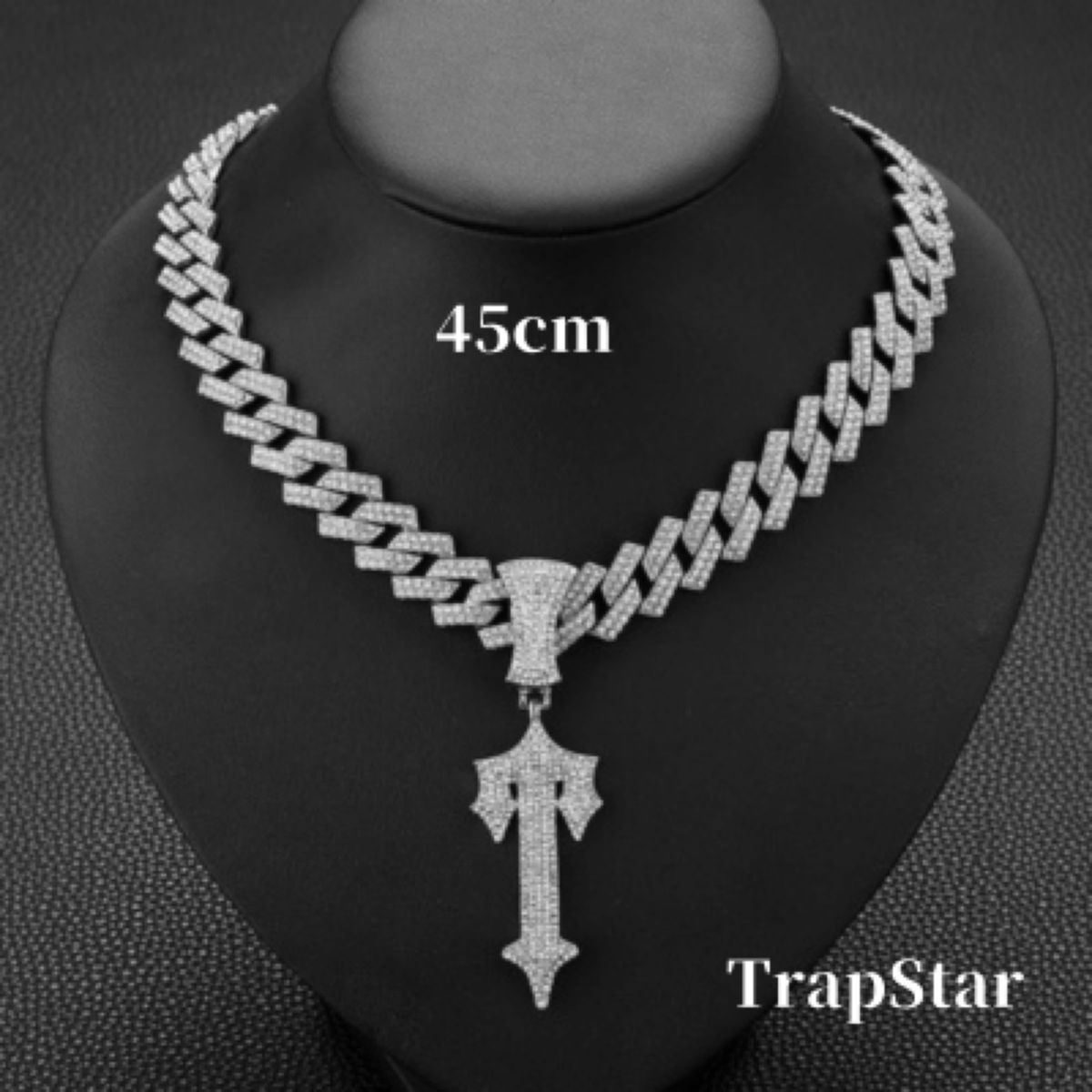 最高級 trap star モチーフネックレス ブリンブリン シルバー 45cm アクセサリー