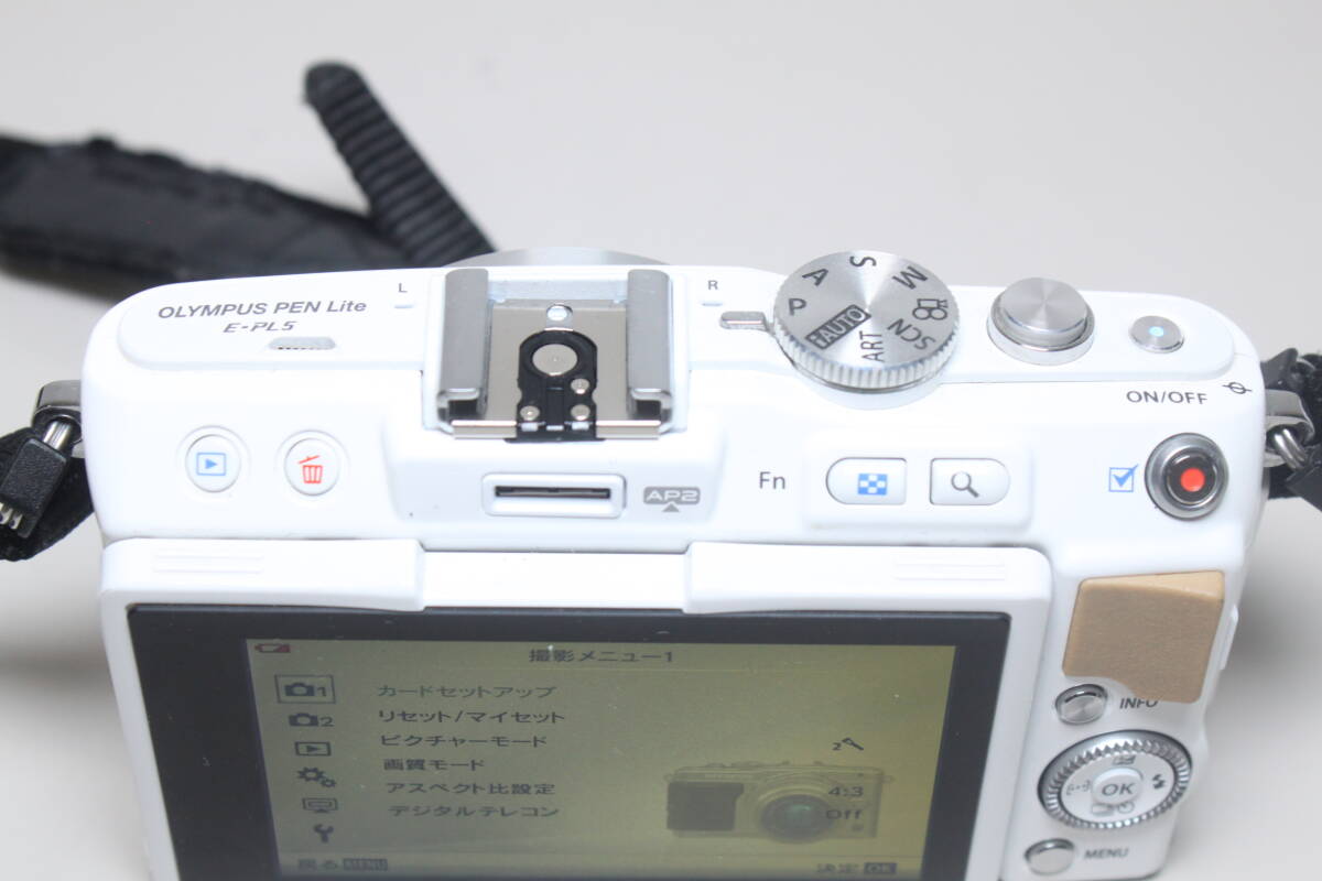 【ジャンク品】OLYMPUS/PEN Lite E-PL5/ミラーレス一眼 ④の画像4