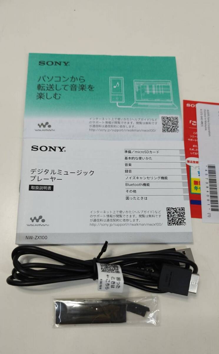 SONY ウォークマン ミュージックプレーヤー NW-ZX100_画像2