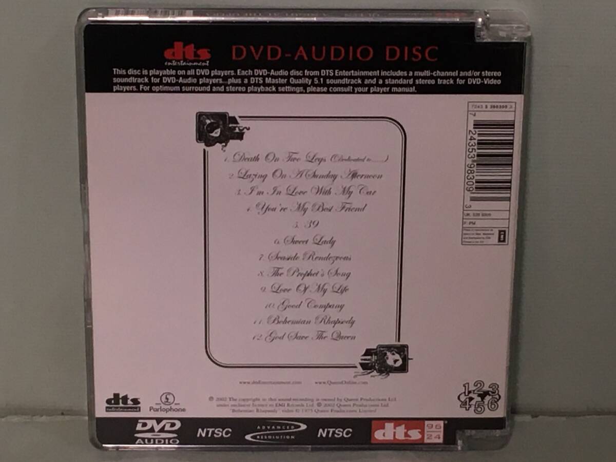 高音質DVDオーディオ / QUEEN クイーン / A NIGHT AT THE OPERA   EU盤DVD AUDIOの画像2