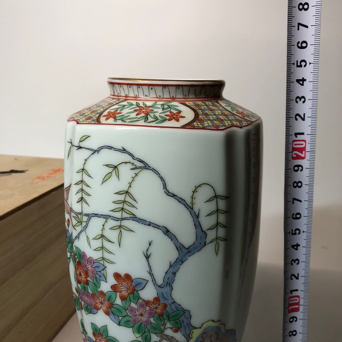 有田焼　哲山作　花瓶　壺 花器 インテリア 陶器 金彩 _画像9