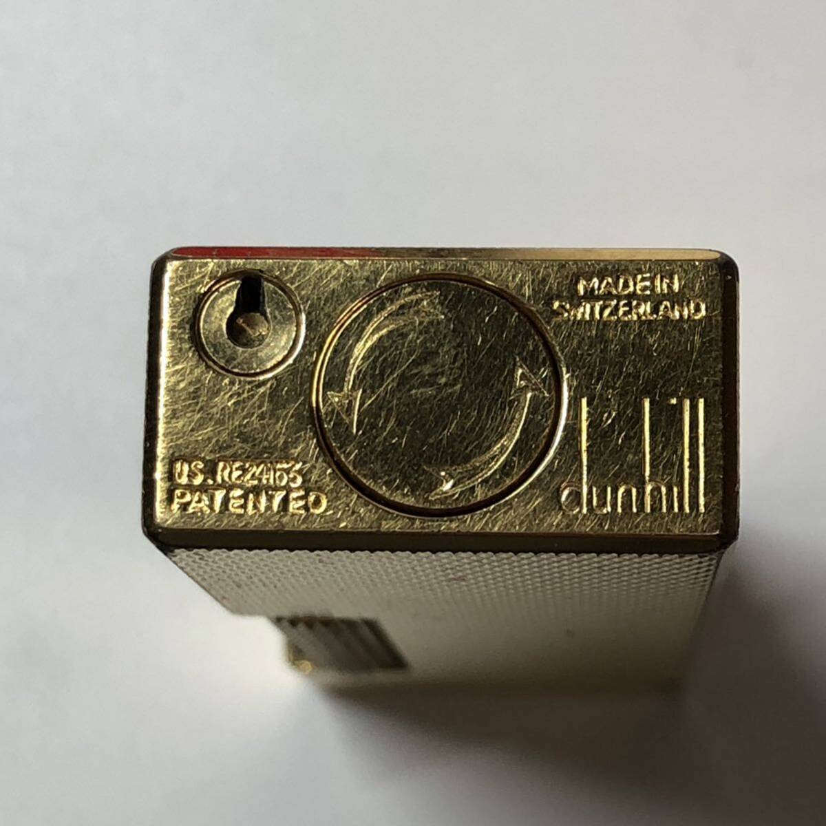dunhill Dunhill газовая зажигалка зажигалка Gold цвет товары для курения работоспособность не проверялась ролик тип ролик с коробкой Gold цвет 