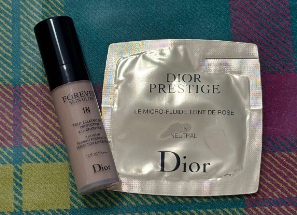 DIOR ディオール スキンフォーエヴァーフルイドグロウ 1N  5ml　プレステージ ルフルイドタンドゥローズ 1N　セット