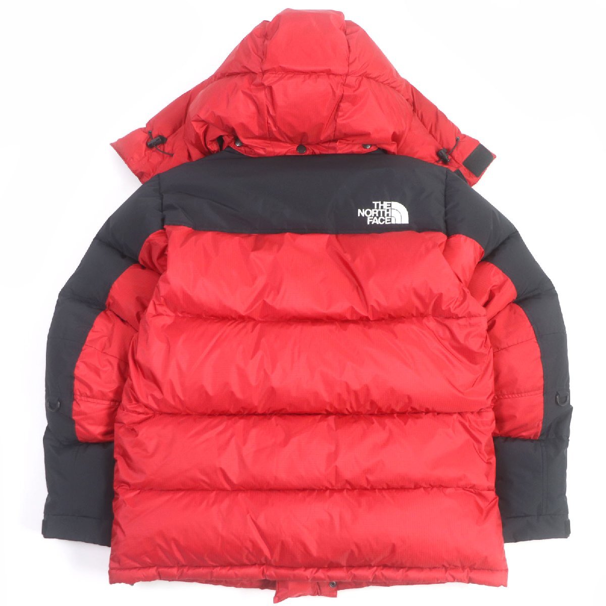 極美品□THE NORTH FACE ザ・ノースフェイス ND92031 Him Down Jacket GORE-TEX フーデッド WZIP ダウンジャケット レッド S 正規品_画像4